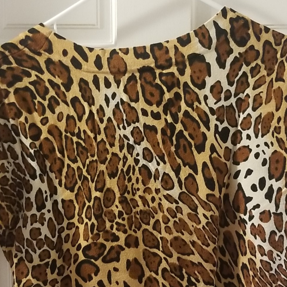 Joseph A leopard short sleeve sweater - Picture 5 of 5